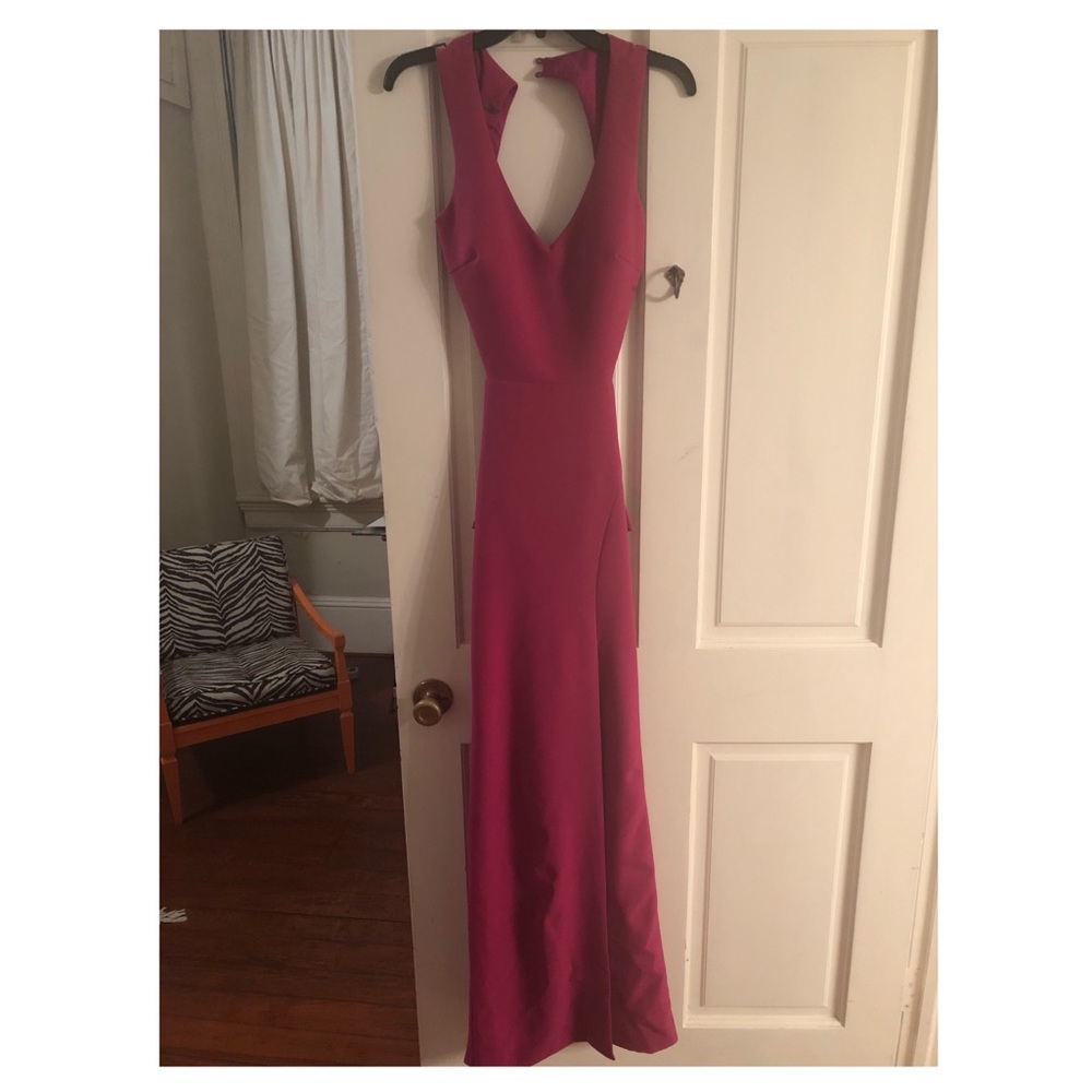 ***Magenta Nicole Miller Collection Gown - Picture 5 of 5